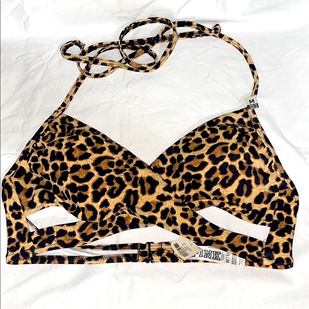 PINK Victoria's Secret Leopard Print Women's swimsuit top